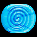 Blue Hawaii 5-6mm Effetre Glas